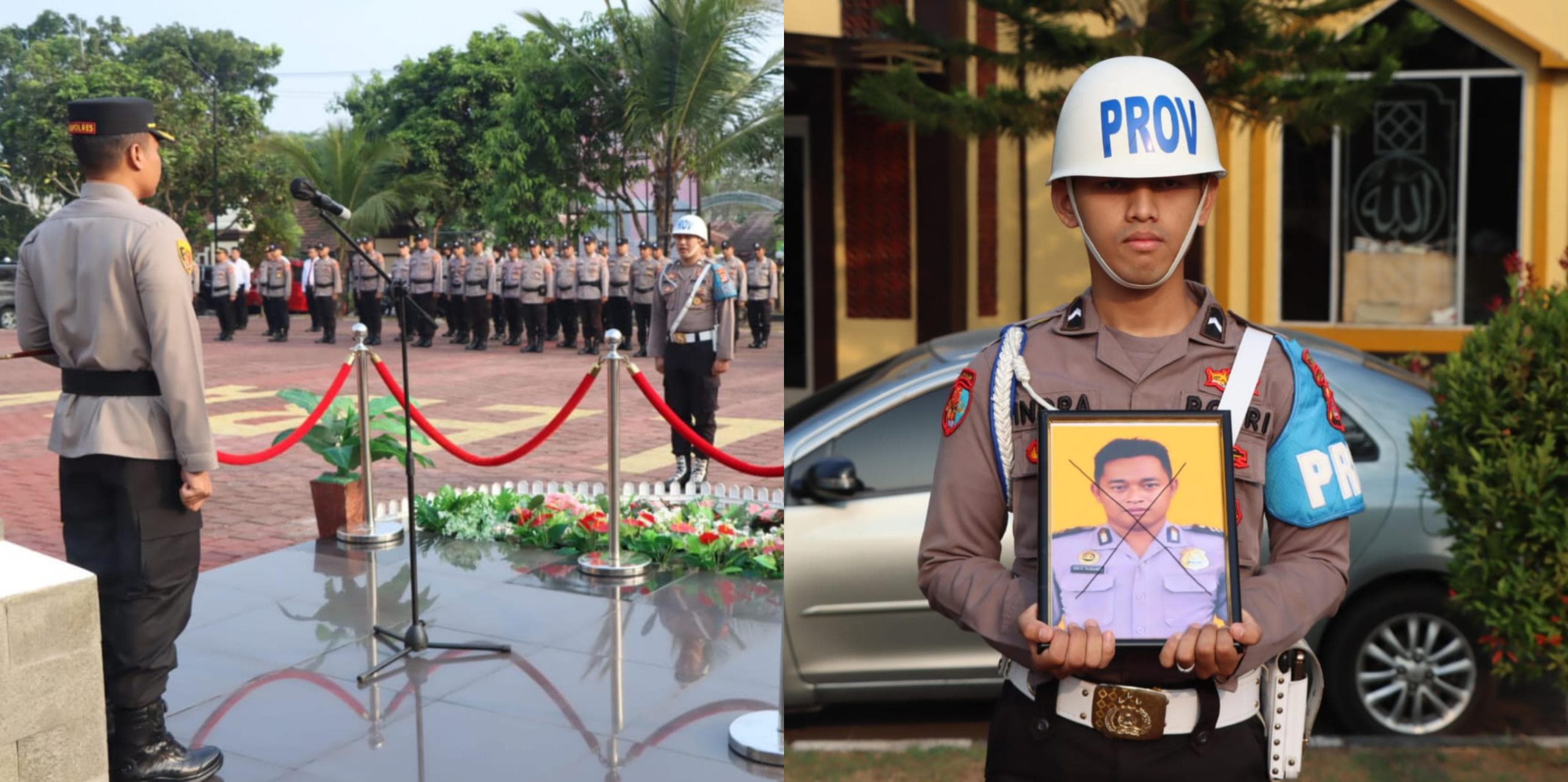 Upacara Pemberhentian Tidak Dengan Hormat (PTDH) terhadap satu personil Polres Lebak, Banten (Foto: istimewa)