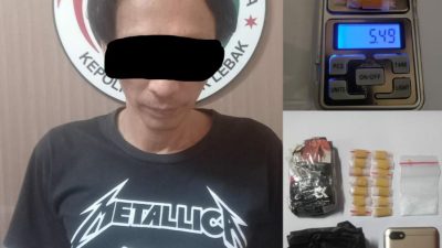 Tersangka Pengedar Narkotika Jenis Shabu Dibekuk Polres Lebak